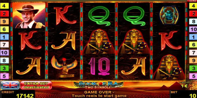 Các biểu tượng hình là bài trong game nổ hũ Book of Ra