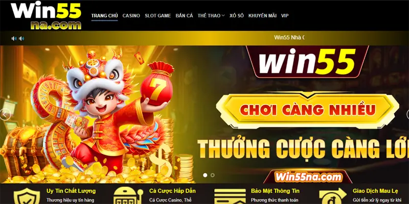 Giao diện và kho tàn game phong phú đa dạng chỉ có tại Win55